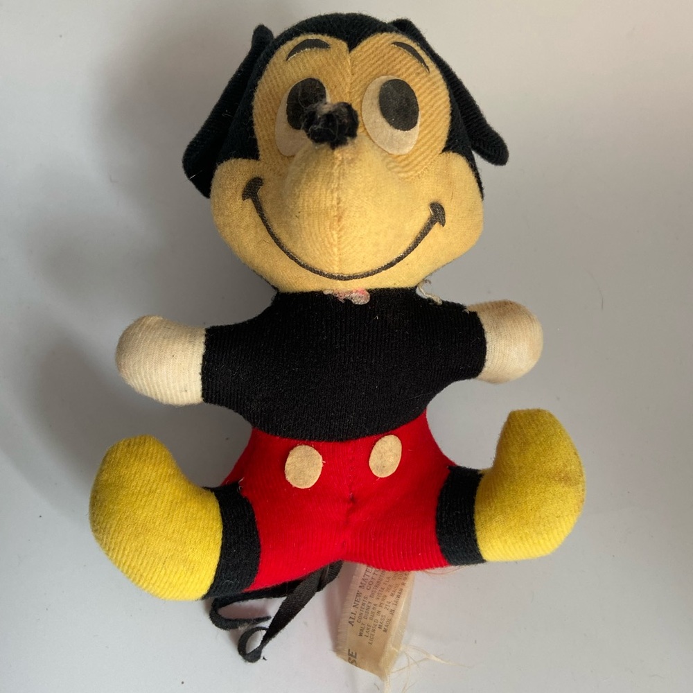 Vintage Disney Plush Mickey Mouse